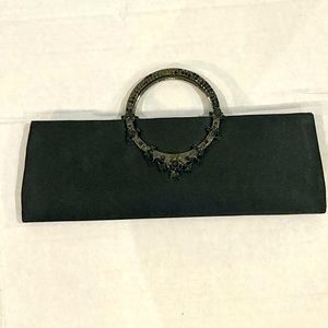 Beautiful vintage black clutch